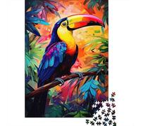 Oiseau de la Jungle Toucan Puzzle 1000 Pièces Adultes Animaux Puzzles 1000 Pièce Jeux D'adresse Décor À La Maison 52x38cm/1000pcs