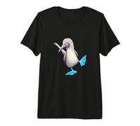 Oiseau de mer Amusant Fou à Pieds Bleus Qui Danse T-Shirt Haut de Gamme