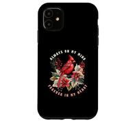 Oiseau de Noël Always on My Mind Forever in My Heart Coque pour iPhone 11