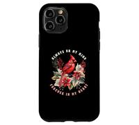Oiseau de Noël Always on My Mind Forever in My Heart Coque pour iPhone 11 Pro