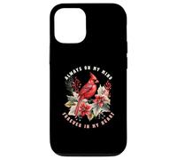 Oiseau de Noël Always on My Mind Forever in My Heart Coque pour iPhone 12/12 Pro