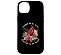 Oiseau de Noël Always on My Mind Forever in My Heart Coque pour iPhone 14 Plus