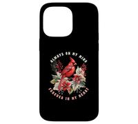 Oiseau de Noël Always on My Mind Forever in My Heart Coque pour iPhone 14 Pro Max