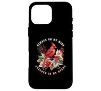 Oiseau de Noël Always on My Mind Forever in My Heart Coque pour iPhone 16 Pro Max