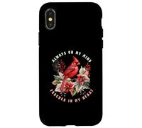 Oiseau de Noël Always on My Mind Forever in My Heart Coque pour iPhone X/XS