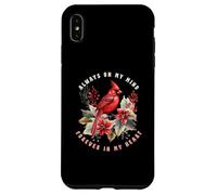 Oiseau de Noël Always on My Mind Forever in My Heart Coque pour iPhone XS Max