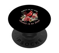 Oiseau de Noël Always on My Mind Forever in My Heart PopSockets PopGrip Adhésif