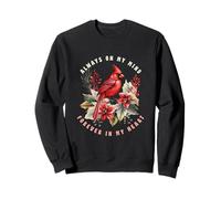 Oiseau de Noël Always on My Mind Forever in My Heart Sweatshirt