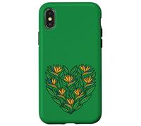 Oiseau de paradis Fleur Cœur Afrique du Sud Coque pour iPhone X/XS