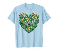 Oiseau de paradis Fleur Cœur Afrique du Sud T-Shirt