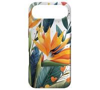 Oiseau de Paradis Fleurs avec cœurs Autour du Graphique Boho Coque pour iPhone Air