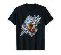 Oiseau de Proie avec étoile décorative Bleue T-Shirt