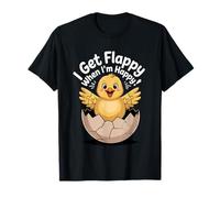 Oiseau de Sensibilisation à l'Autisme avec Inscription « I Get Flappy When I'm Happy » T-Shirt