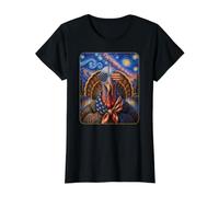 Oiseau de Turquie Portant des Lunettes Drapeau américain T-Shirt Graphique avec Valeur