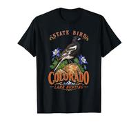 Oiseau d'État du Colorado Lark Bunting T-Shirt Graphique avec Valeur