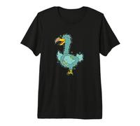 Oiseau Dodo avec Lunettes et Livre T-Shirt Haut de Gamme