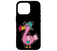Oiseau Dodo Rose avec Chapeau Coque pour iPhone 16 Pro