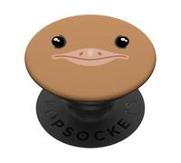 Oiseau drôle Mignon Autruche Visage d'émeu Animal Costume d'halloween PopSockets PopGrip Adhésif