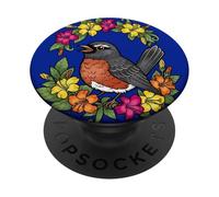 Oiseau du Connecticut avec Mirabilis PopSockets PopGrip Adhésif