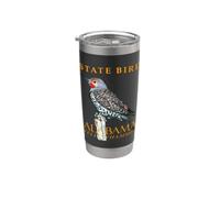 Oiseau du territoire de l'Alabama The Common Flicker Gobelet isotherme en acier inoxydable double paroi