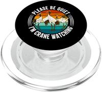Oiseau échassier Observation des Oiseaux Birdwatcher Birdwatcher Birding Hill Crane PopSockets PopGrip pour MagSafe