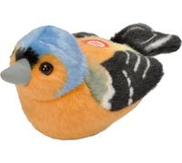 Oiseau en peluche Pinson avec son - 15 cm