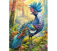 Oiseau exotique dans la forêt magique 1000 Pieces Casse-tête Personne Âgée En Carton Rigide Sans Déformation Conte de fées d'accompagnement magique Facile Débutant Thérapie Occupationnelle Anti-Stress