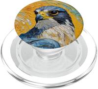 Oiseau Faucon pèlerin, observateur d'oiseaux, fauconnerie PopSockets PopGrip pour MagSafe