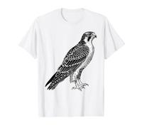 Oiseau Faucon pèlerin T-Shirt Graphique avec Valeur