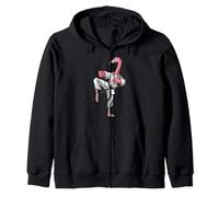 Oiseau Flamant Rose Karaté Kickboxing Kung Fu Arts Martiaux Sweat à Capuche