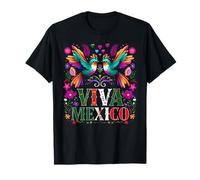 Oiseau Floral Otomi Mexicain Broderie Style Mexicano Mexicana T-Shirt