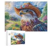 Oiseau Fluffy sur Rocher avec des Baies Puzzle 300 Pièces pour Seniors Jeu Mental Équilibre Cognitif Cadeau pour Loisirs 300 PCS