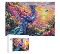 Oiseau géant avec Cascade et Fleurs Puzzle 300 Pièces pour Adolescents 14+ Jeu D’Apprentissage Raisonnement Et Réflexion Cadeau pour Études 300 PCS