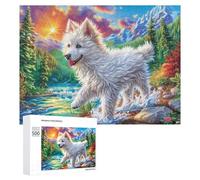 Oiseau géant Blanc au-Dessus du château étoilé Puzzle 500 Pièces pour Seniors Loisirs Intérieurs Stimulation Mentale Cadeau pour Présent Attentionné 500 PCS