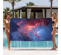 Oiseau Grande Serviette de Plage,Séchage Rapide Anti Sable 160X80cm K-2568 | Cloud Serviette de Plage Microfibre avec Polyvalente pour Plage Piscine,Yoga et Voyage accessoire d'été extérieur