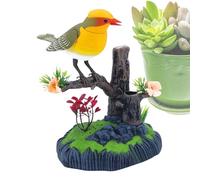 Oiseau grinçant électrique - Pot à crayons de bureau, adorable mini animal de compagnie animé | Accessoire amusant et décoratif facile pour la maison, le bureau, la salle d'étude, la cuisine, la