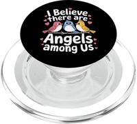 Oiseau Je Crois qu'il y a des Anges Parmi Nous PopSockets PopGrip pour MagSafe