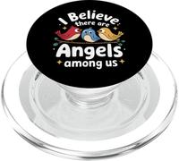 Oiseau Je Crois qu'il y a des Anges Parmi Nous PopSockets PopGrip pour MagSafe