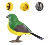 Oiseau jouet - Animal de compagnie électronique, figurine parlante réaliste de bureau avec activation sonore sensorielle, décoration interactive animée, idéale pour les fêtes d'anniversaire, la