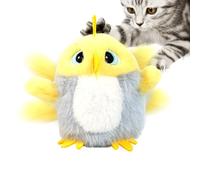 Oiseau Jouet Pour Chat Avec Ailes Battantes,Batterie USB Rechargeable Pour Accessoires Interactifs Félins,Oiseau Anime Avec Gazouillements Et Battements D'ailes Pour Chaton - Pour Animaux de Compagnie