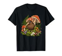 Oiseau Kiwi enchanté Parmi Champignons forestiers T-Shirt