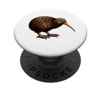 Oiseau Kiwi Mignon Nouvelle-Zélande Faune Animal Nature Lover PopSockets PopGrip Adhésif