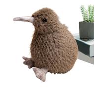 Oiseau kiwi réaliste, peluche, mignon, ornement oiseau de simulation en peluche, 7,8 pouces, peluche courte, 100 g, doux, fait à la main, cadeau d'apprentissage de la faune de Nouvelle-Zélande pour