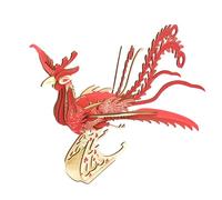 Oiseau Laïque Puzzle 3D en Bois,Bricolage de Casse Tête Artisanal,Assemblage de Maquettes de Jouets Éducatifs,Cadeau de Ornements Créatifs