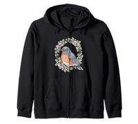 Oiseau Mignon du Connecticut avec Laurier des Montagnes Sweat à Capuche
