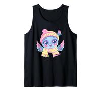 Oiseau Mignon Portrait d'hiver Personnage fantaisiste bébé Graphique Débardeur