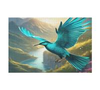 Oiseau Mignon Puzzle EnfFourmis 1000pcs, Puzzles en Bois- Kit Bricolage Relax Jeux pour Adolescents Et Adultes Cadeaux （75×50cm）