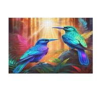 Oiseau Mignon Puzzles De 1000 Pièces, Puzzle pour Adultes en Bois, Jeu D'adresse Toute La Famille, （75×50cm）