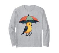 Oiseau Mignon sous Parapluie Cadeau Graphique pour Hommes, Femmes, Enfants Manche Longue