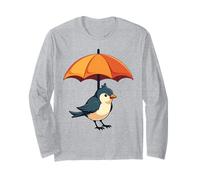 Oiseau Mignon sous Parapluie Cadeau Graphique pour Hommes, Femmes, Enfants Manche Longue